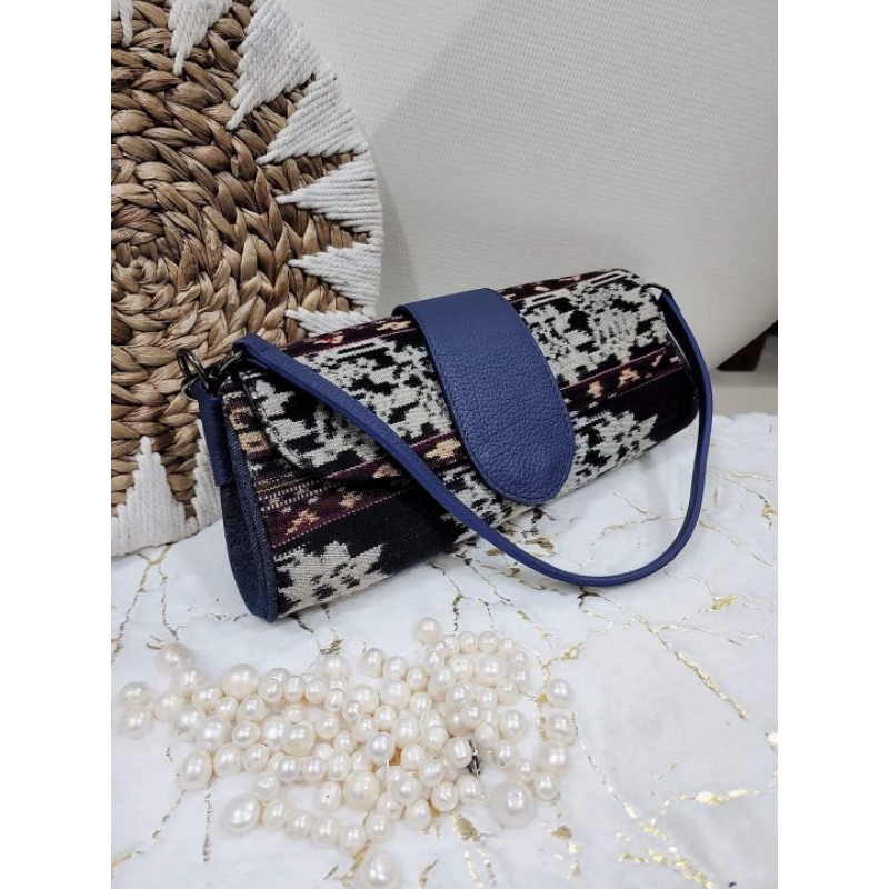 TAS PESTA CLUTCH ETNIK BATIK KULIT ASLI WK-4