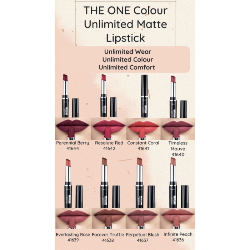 THE ONE Colour Unlimited Matte Lipstick - Oriflame