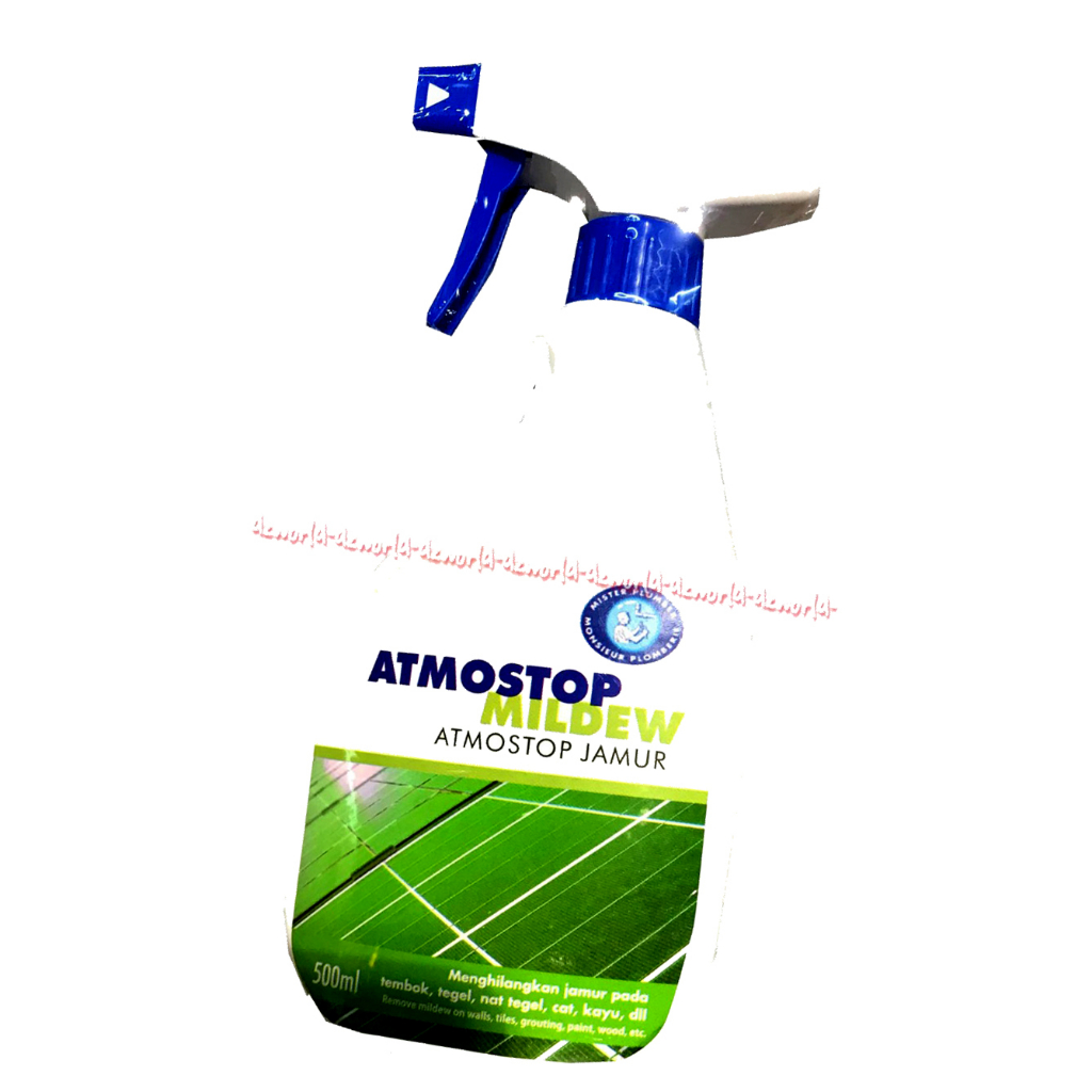 Atmostop Mildew 500ml Atmostop Jamur Kemasan Hijau menghilangkan Jamur Pada Tembok Cat Kayu Atmos Stop Model Spray Semprot