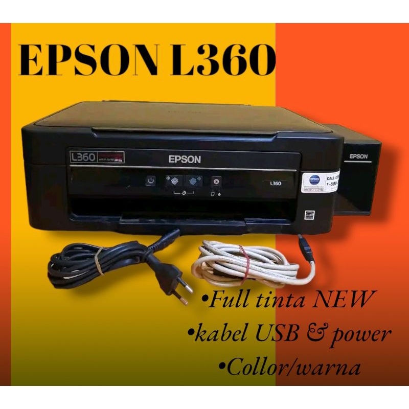 Printer Epson L360 Ink Tank Scan Copy Print Siap Pakai