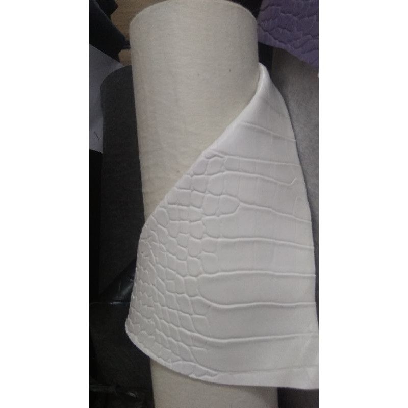 kulit sintetis /imitasi motif buaya croco