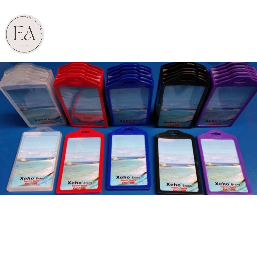 

Frame / Casing ID Card / Name Tag holder PLASTIK XEHO (2 Sisi / Muka) 1 Pak = 5 Pcs