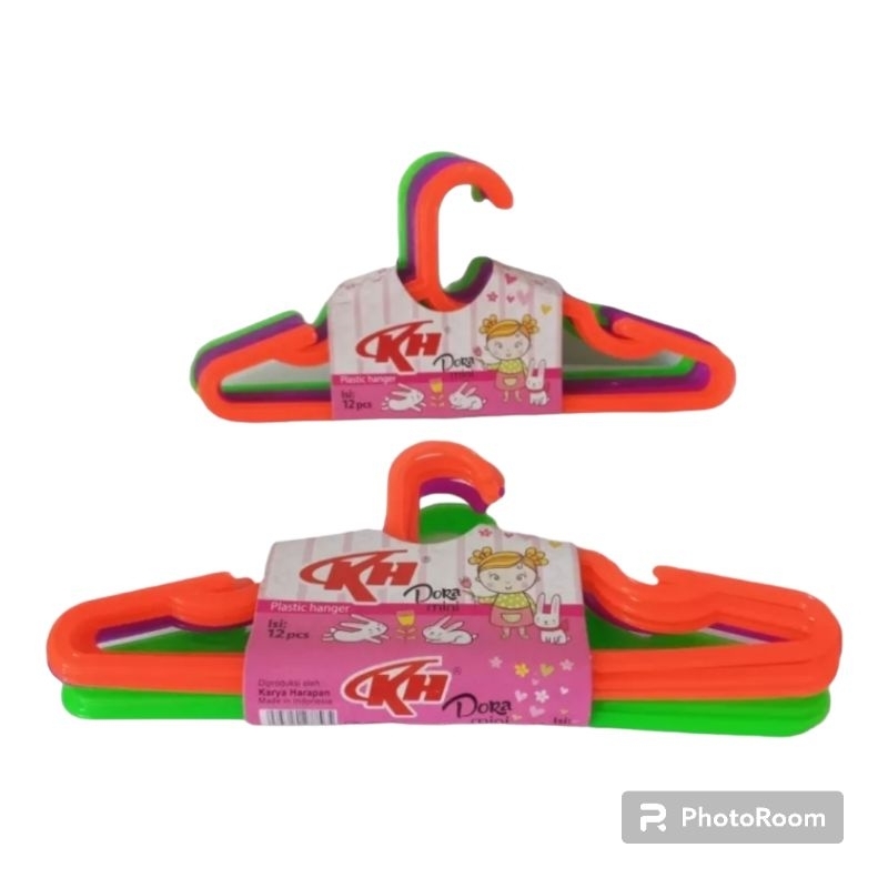 HARGA MURAH 2 LUSIN GANTUNGAN BAJU ANAK / GANTUNGAN BAJU DORAMINI