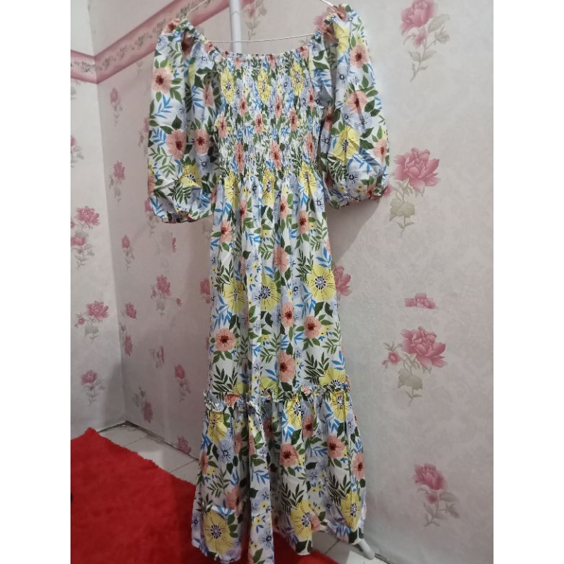 dress  Bangkok lengan balon