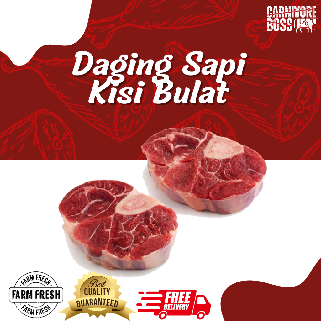 

DAGING KISI SAPI SUPER FRESH 1 KG / KISI BULAT SAPI / SHANK / DAGING