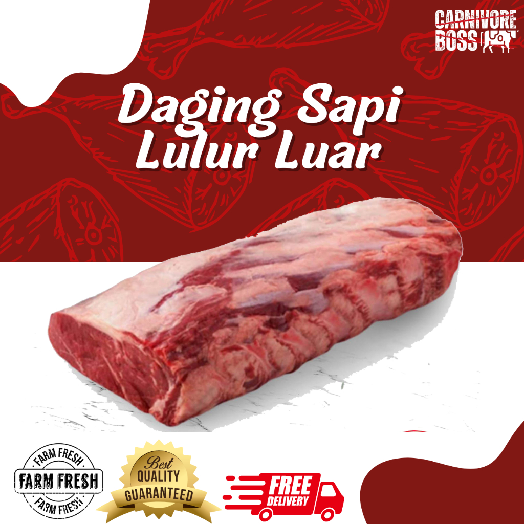 

LULUR LUAR SAPI SUPER FRESH 1 KG / SIRLOIN FRESH / DAGING SAPI