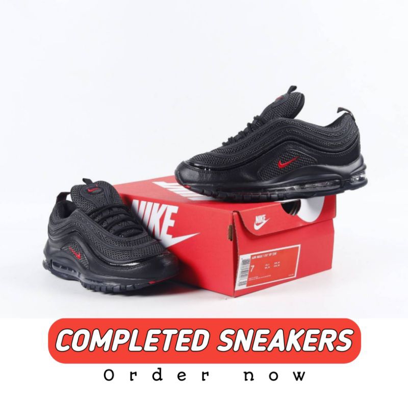 Sepatu Nike Air Max 97 Black University Red