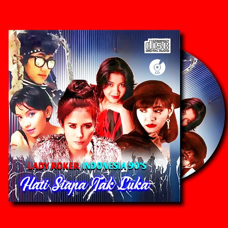 KASET CD LADY ROKER ALBUM HITS-KASET CD MOBIL-KASET CD COMPACT DISC-KASET CD NIKE ARDILA-KASET CD LA