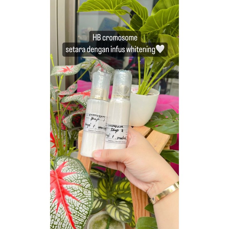 Hb cromosom infus / lotion pemutih badan 7x lebih cepat