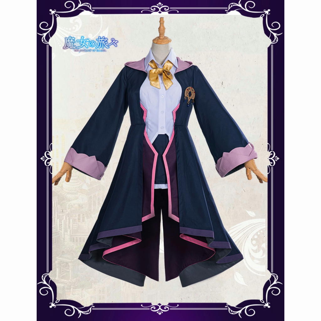 Anime Manga Wandering Witch: The Journey of Elaina Cosplay Elaina Costume Women Magic Girl Suit Fancy Outfit Halloween Uniforms