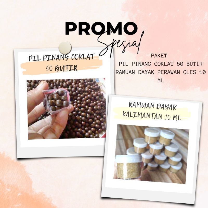 Salep Ramuan Bujang Dayak Kalimantan 10ml (Beli 2 gratis pil pinang 50 butir) Keset rapet menggigit 