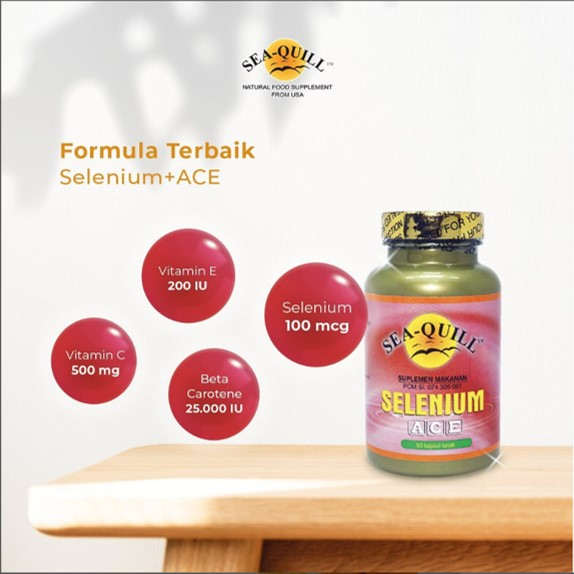 [BPOM] Sea-Quill Selenium A C E  isi 50s / Sea Quill Selenium ACE / Seaquill / Vitamin Daya Tahan Tubuh / MY MOM