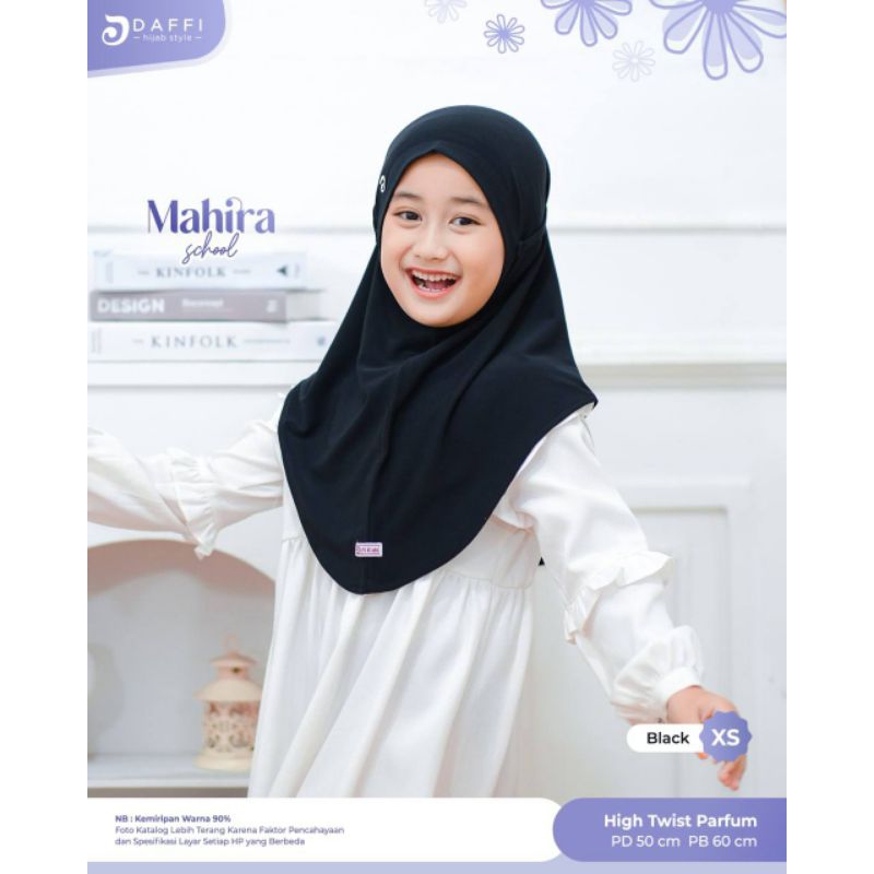 Mahira School Seragam Sekolah TK SD Size XS Daffi Hijab Jilbab Instan Terbaru Jersey Berkualitas Gro