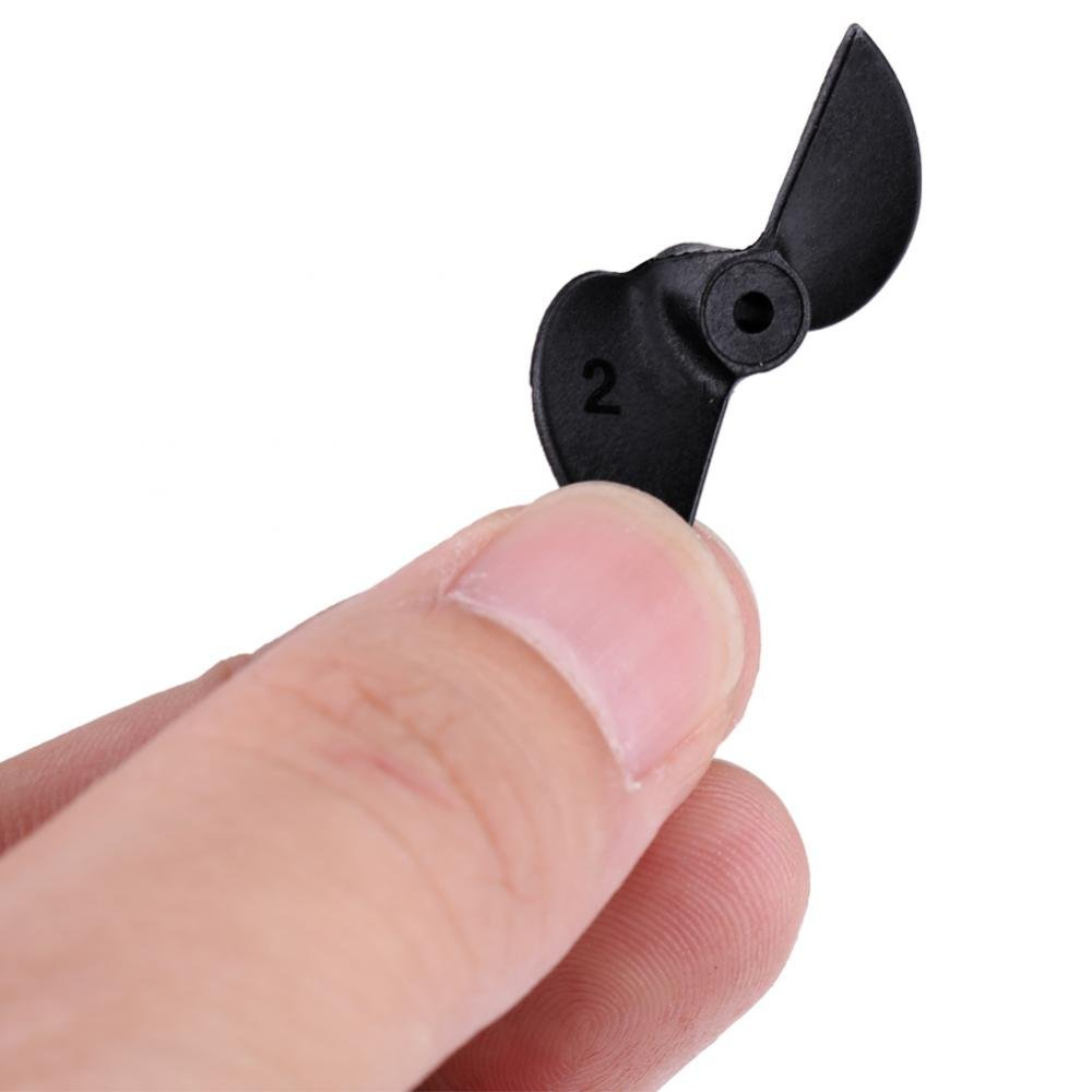 RC Boat Nylon Propeller 2 Blades 30mm Diameter 2.0mm Shaft Nylon ABS Super Strong