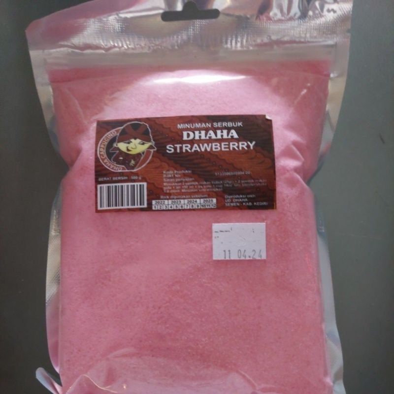 

Serbuk minuman DHAHA strawberry