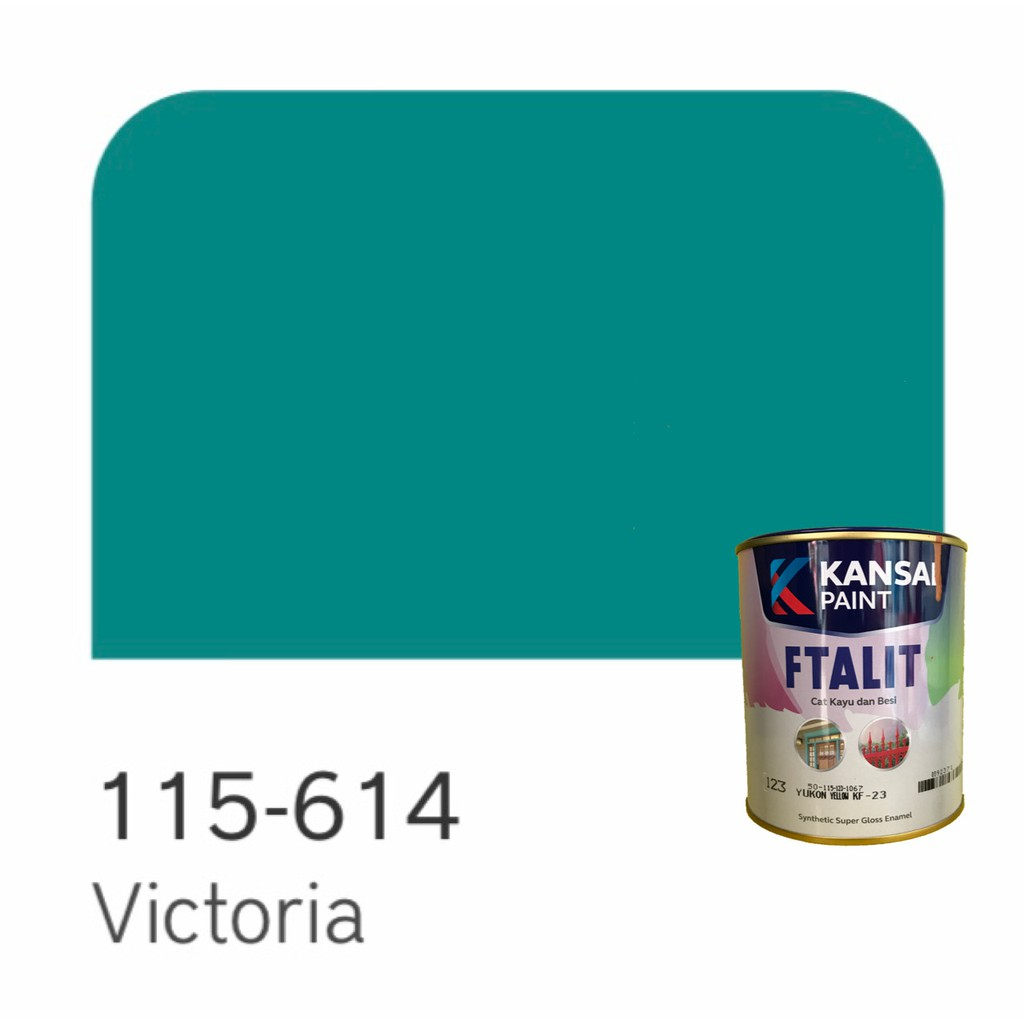 Cat Kayu dan Besi Kansai Paint Ftalit Warna Gloss 1kg 115 - 614 Victoria