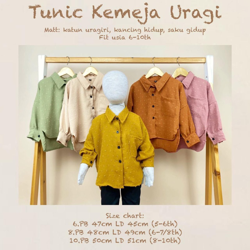 KEMEJA OVERSIZED ANAK PEREMPUAN  TERBARU 1-10 TAHUN