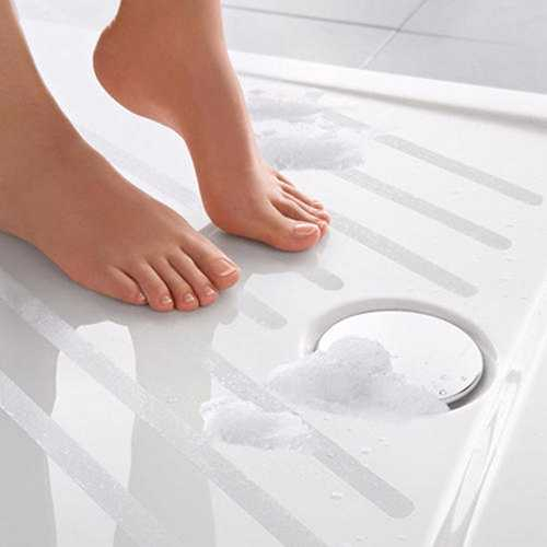 Stiker Serbaguna Anti Slip Lantai Kamar Mandi Tangga Shower Strips 20x380mm 6 PCS