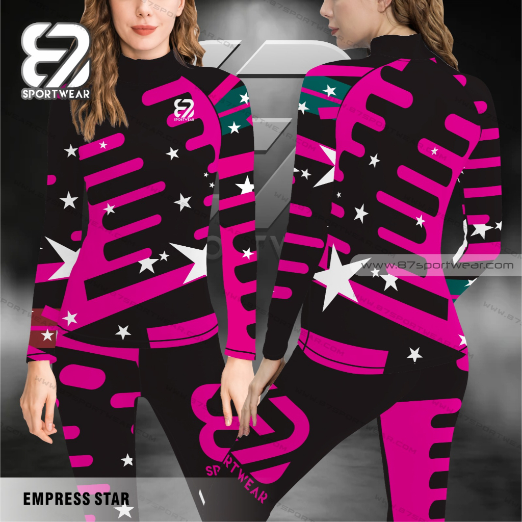 BIG SALE 87 SportWear LongSleeve & Legging Sport Oneset Setelan Olahraga Wanita