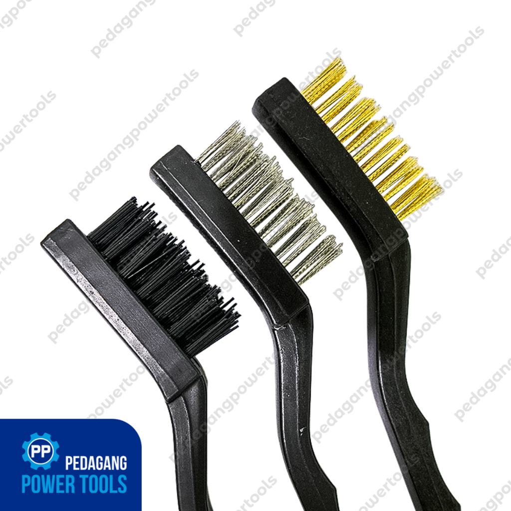 KENMASTER SIKAT KAWAT MINI SET 3 PCS 7 INCH WIRE BRUSHES 3 IN 1