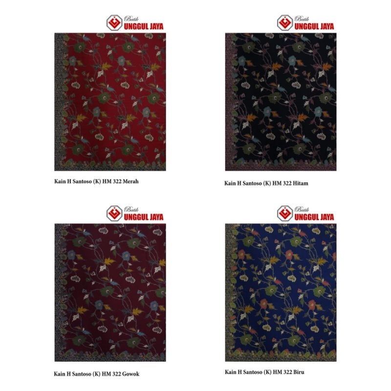 KAIN  BATIK UNGGUL JAYA HITAM MANIS 322// UNGGUL JAYA PRIMISIMA