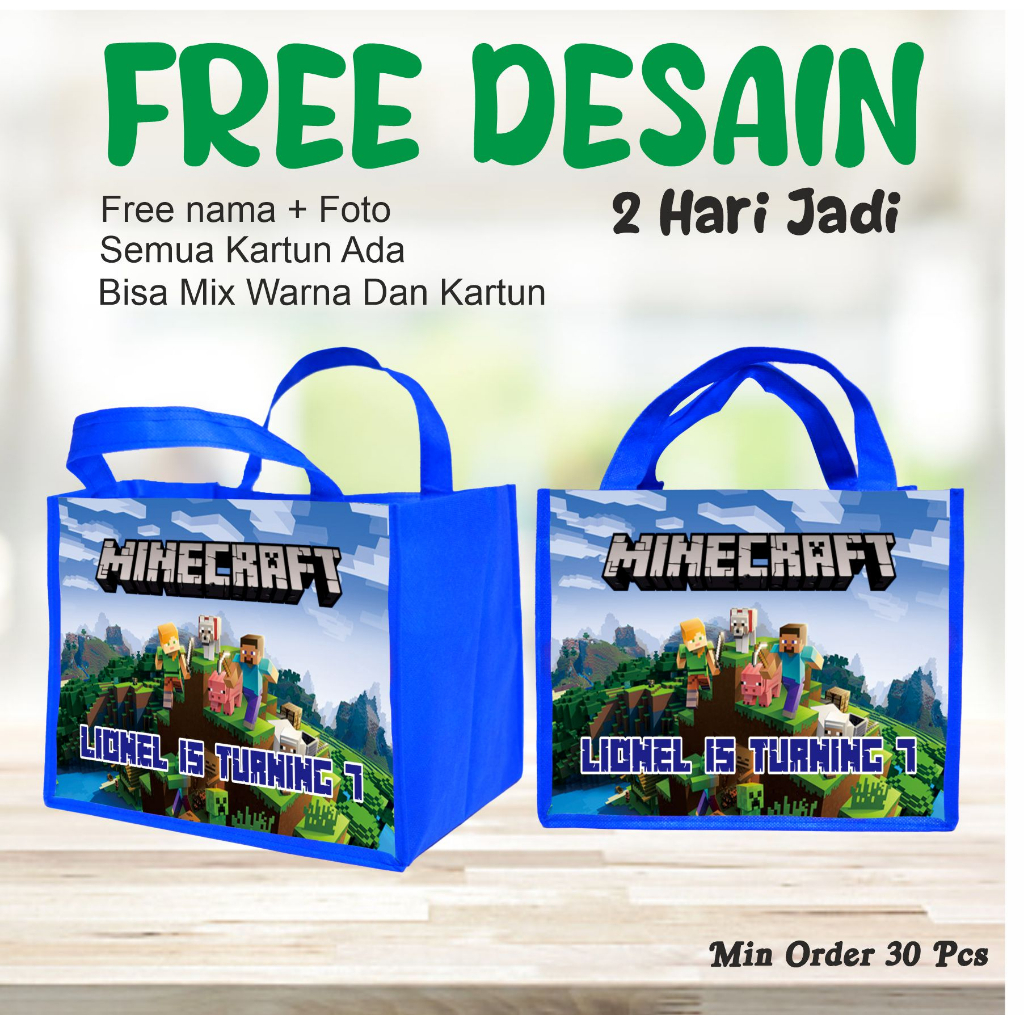 

TAS BENTO ULANG TAHUN-TAS WARNA NAVY-GOODIE BAG RESLETING LEBIH PRAKTIS DAN NGGAK RIBET BISA CEK OUT