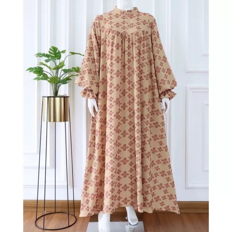 Abiya Dress by Disiko Exclusive / Dress Motif / Dress Crincle / Dress Bordir / Dress Cantik