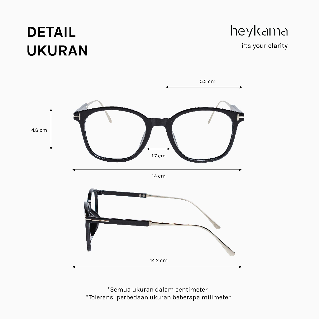 heykama - Frame Kacamata Yoka ( Rectangle )