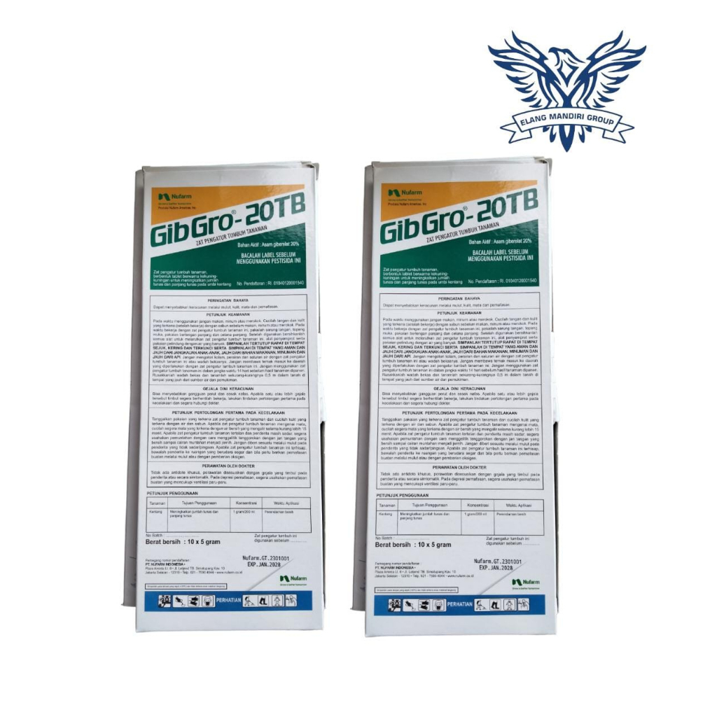 Gibgro 20TB 5gr Tablet Zat Pengatur Tumbuh Segala Jenis Tanaman PER 1 PCS