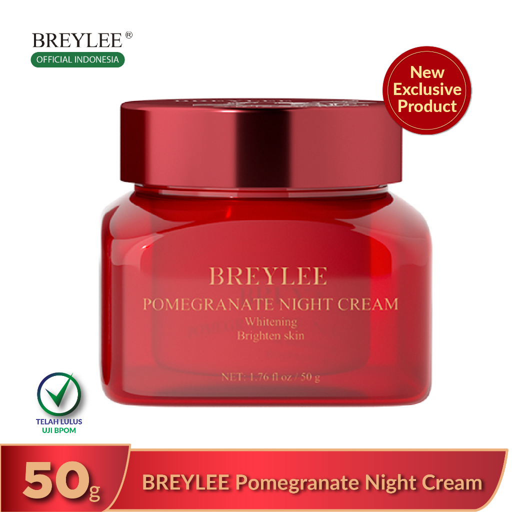 ✨ AKU MURAH ✨ BREYLEE Pomegranate Night Cream 50 GR BPOM