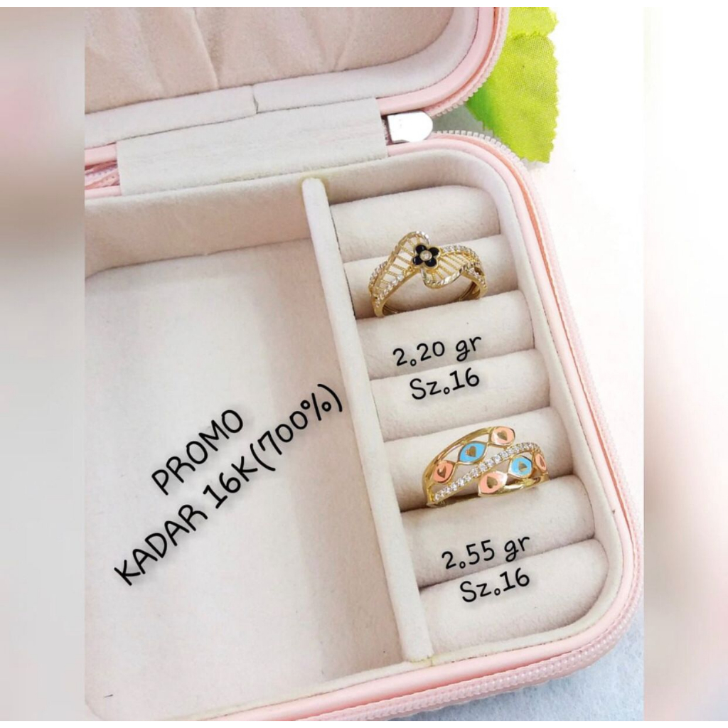 Cincin wanita dewasa kadar 700 16k motif cat elegan cantik lucu