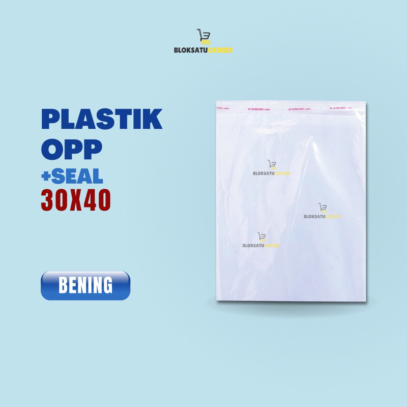 Plastik OPP Bening Seal 30x40 Isi 100 Plastik Bungkus Pakaian Baju Gamis Hoodie