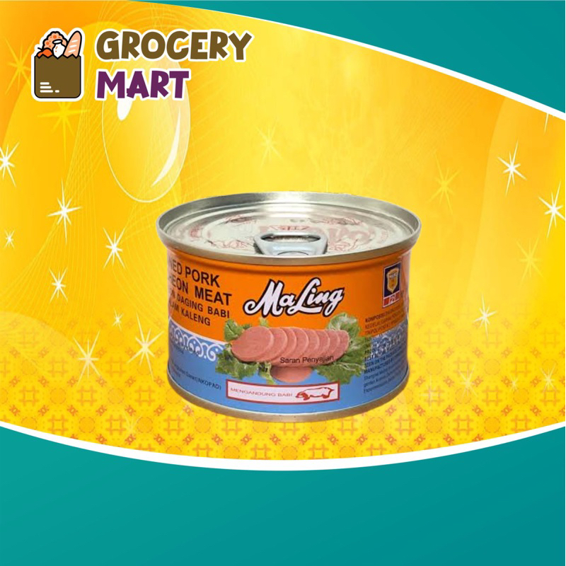 

Ma Ling Kecil Pork TTS 170gr Luncheon Meat Pork Daging Ham Babi Maling