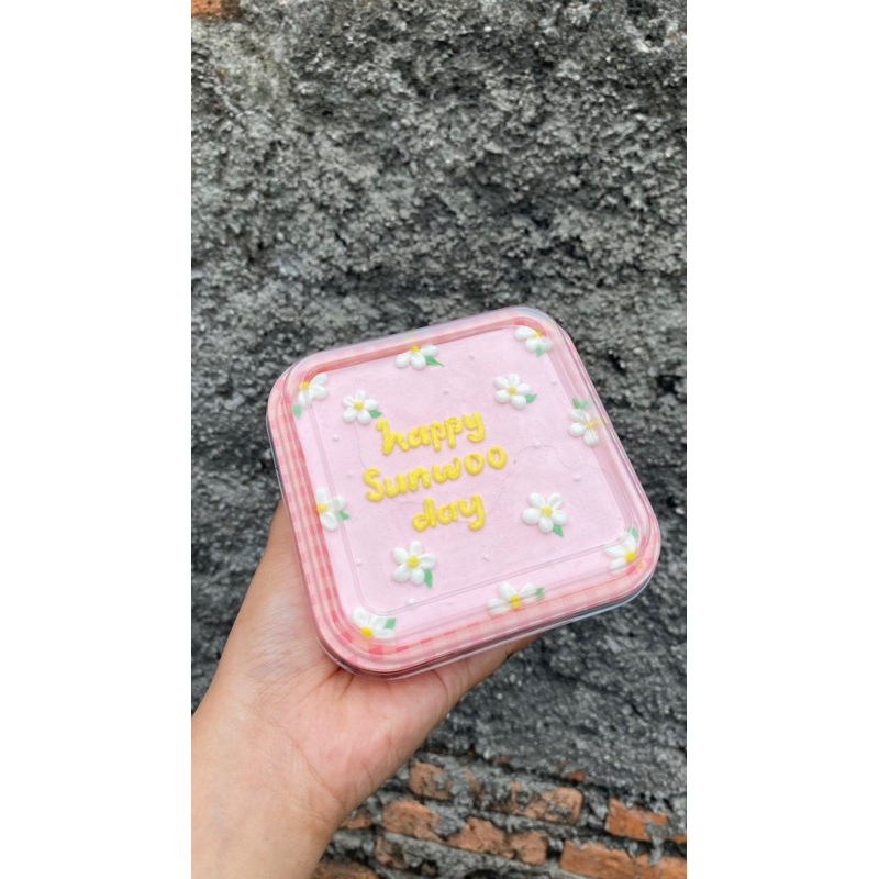 Bento Cake Mika 10x10cm | Kue ulang tahun di mika | Korean Cake custom