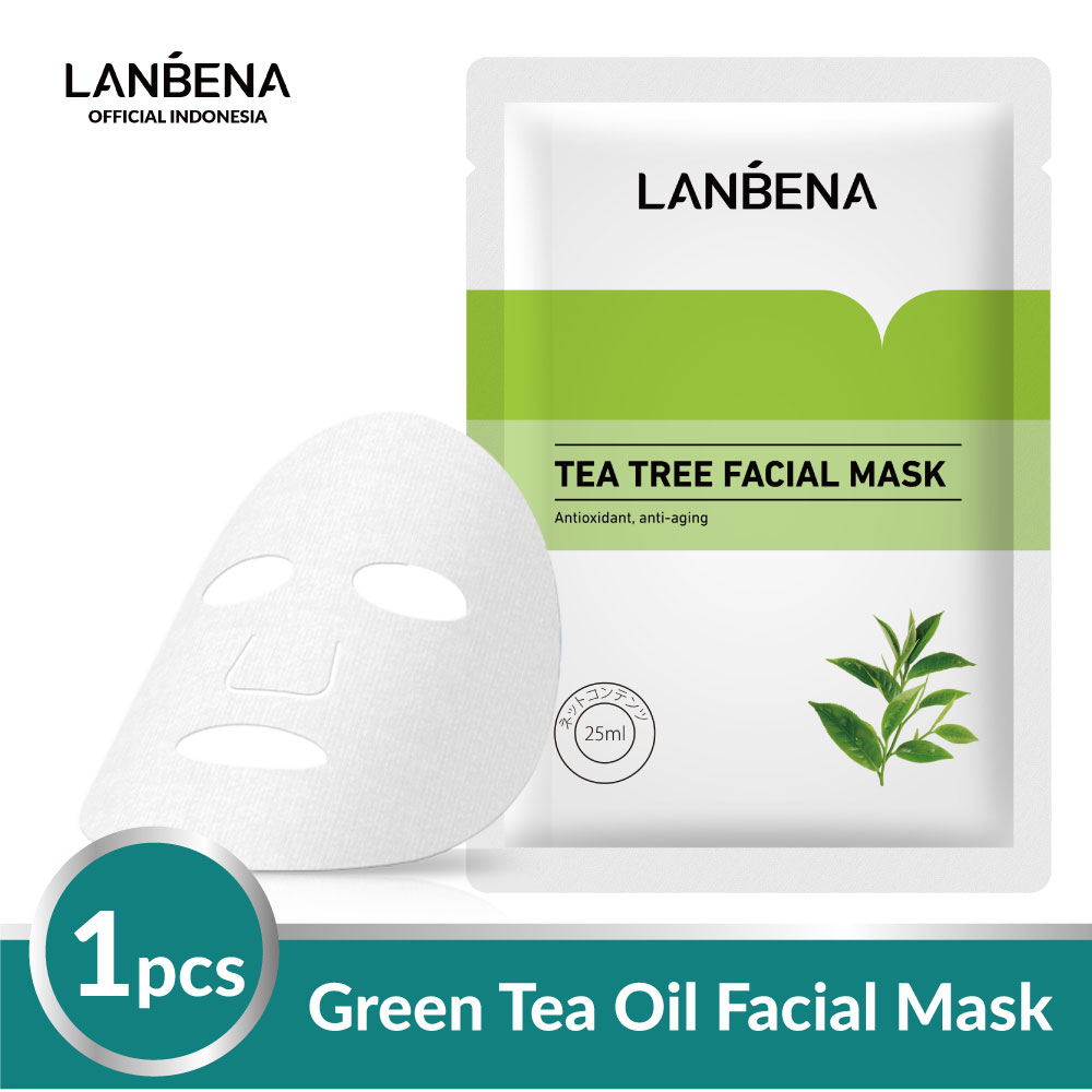 [BPOM] Lanbena Sheet Mask Perawatan kulit Masker Wajah 1PC