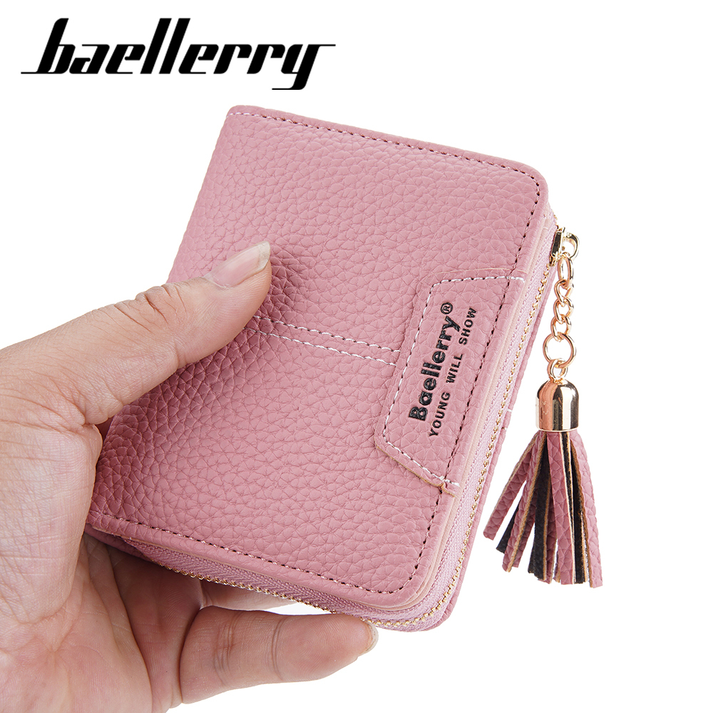 BAELLERRY N1859 Dompet Wanita Kecil Dompet Lipat Bahan Kulit PU Leather Premium WATCHKITE WKOS