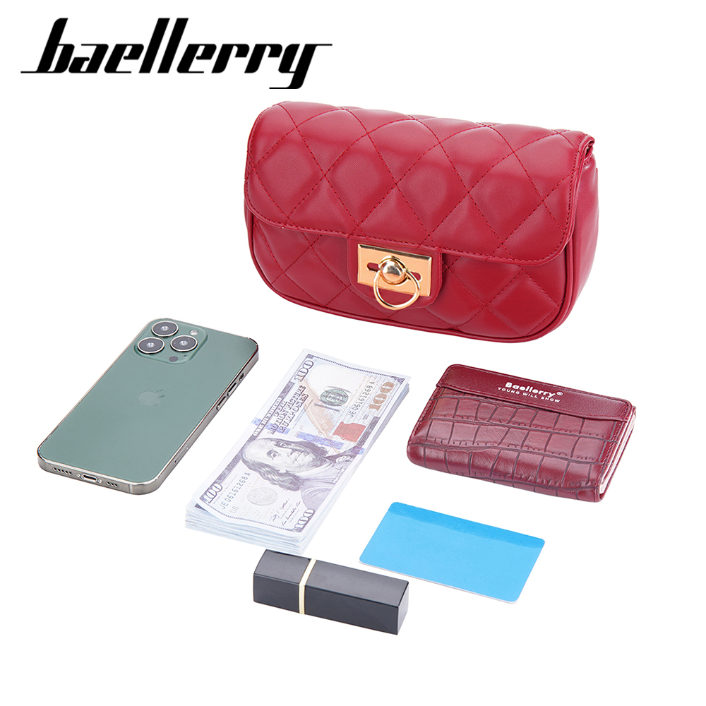 BAELLERRY N3248 Tas Selempang Wanita Bahan Kulit PU Leather Premium WATCHKITE WKOS