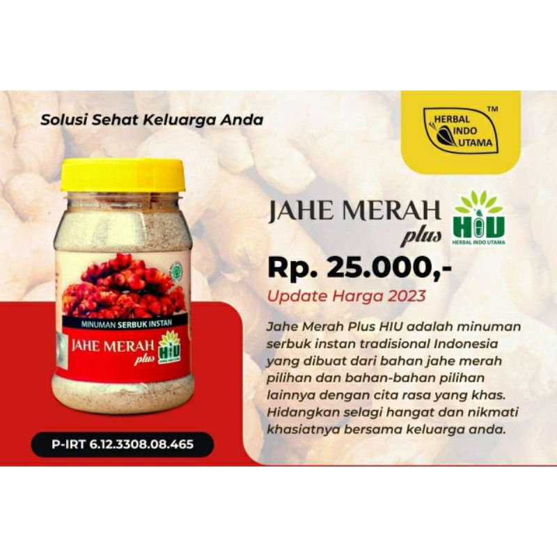 

jahe merah bubuk, jahe merah instan, wedang jahe