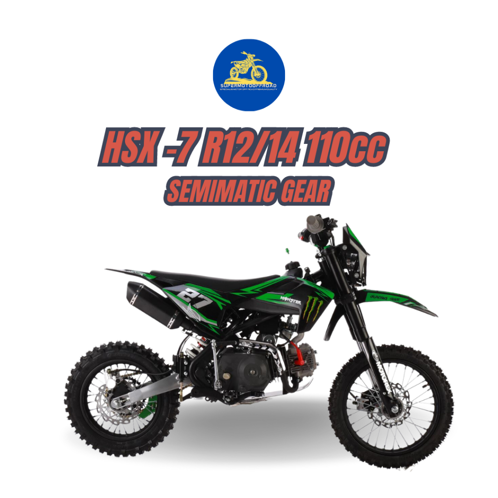 Motor Trail HSX 110CC R12/14 Semimatic Gear | Motor Mini Trail Anak | Motor Mini Trail Terbaru