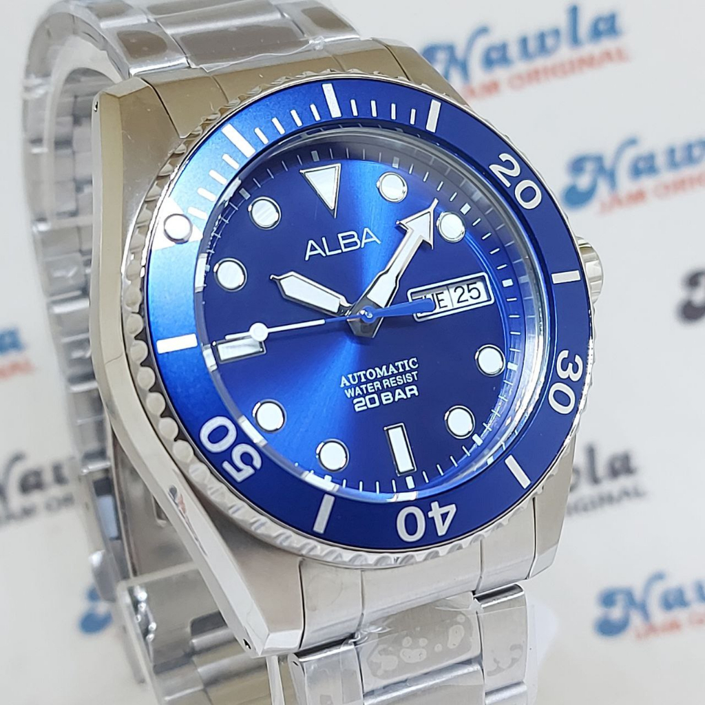 Alba Automatic AL4359X1 Blue Dial - Jam Tangan Pria AL4359