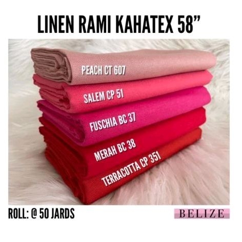 Kain katun Linen Rami