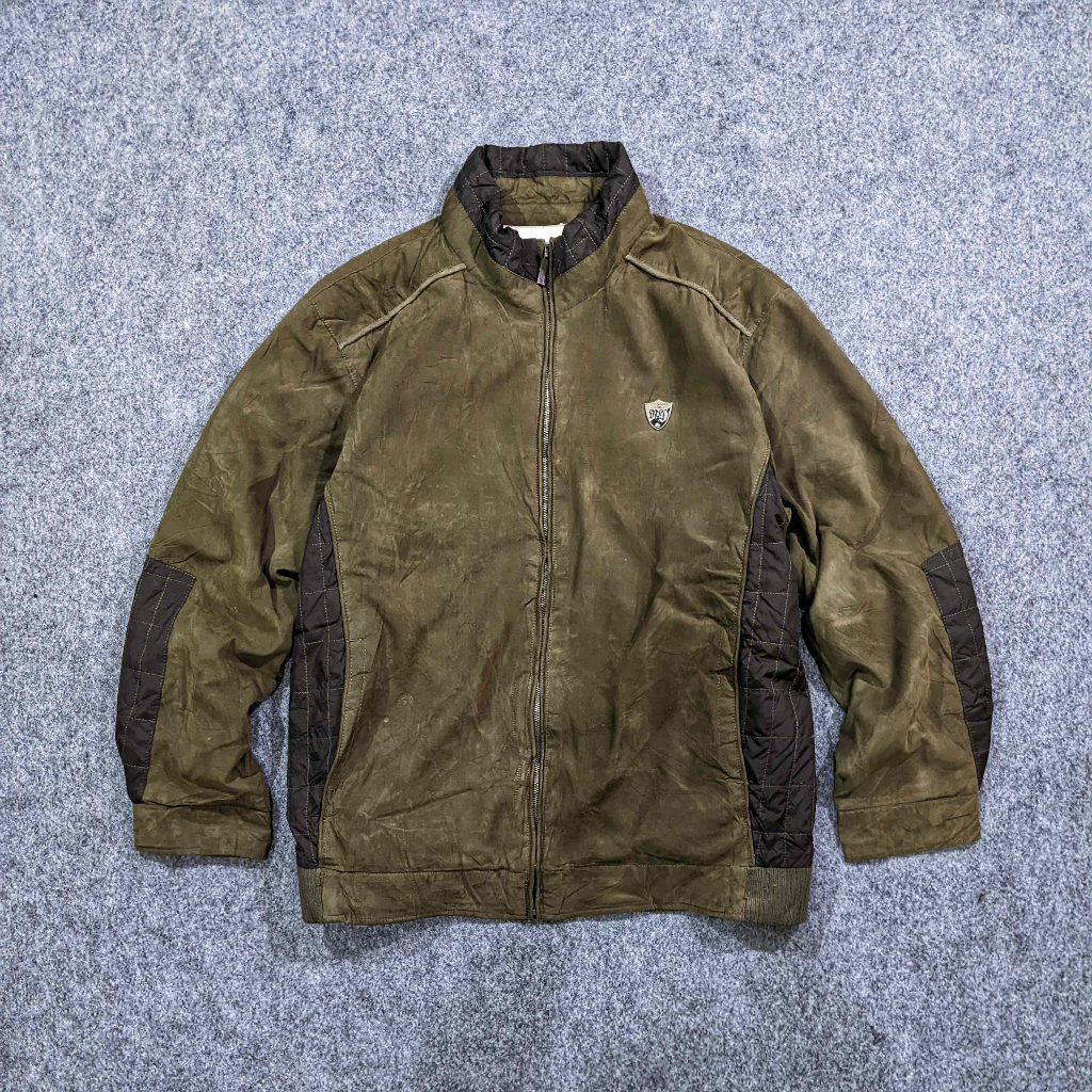 New Yorker Vintage USA - Jaket Suede Kasual Pria Tebal Hangat Second Bekas Original - JX847