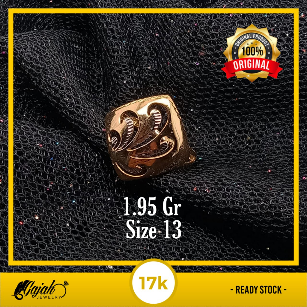 Cincin Emas 17K - 1.95 Gr Kadar 750 - 4884