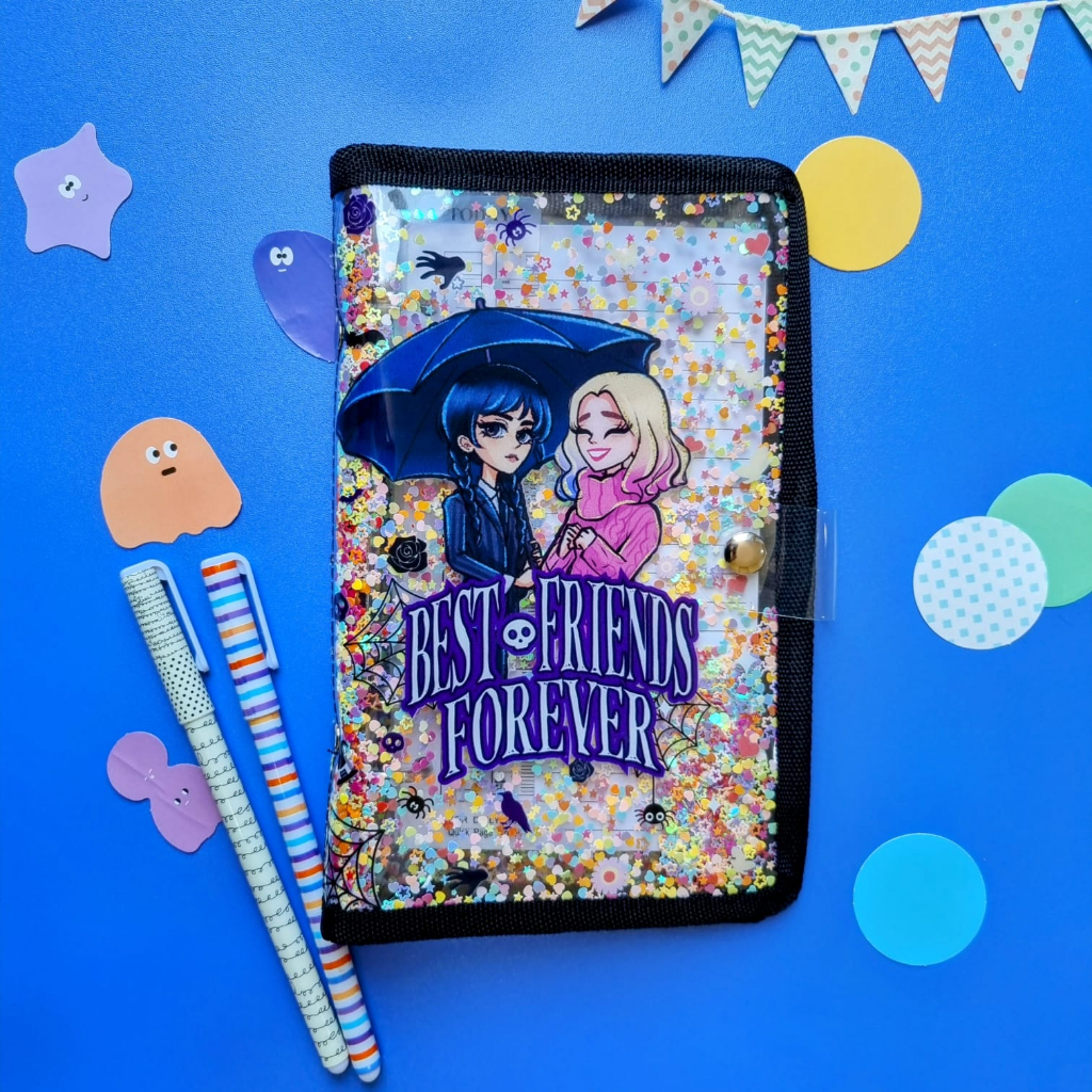 

Lugo Wednesday Glitter Diary with Paper and Ruler