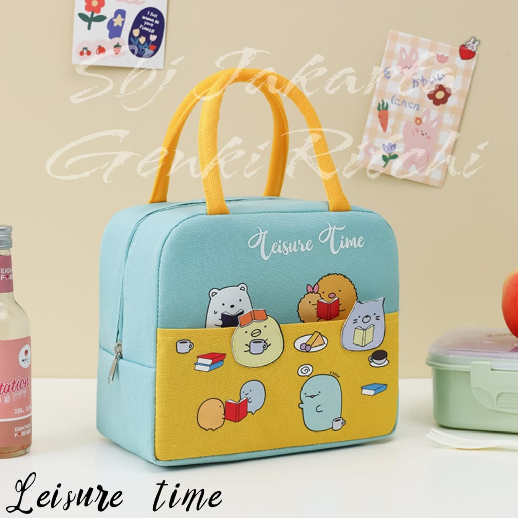 TAS BEKAL INSULATED LUNCH BAG RANTANG TAHAN PANAS DINGIN LEISURE TIME