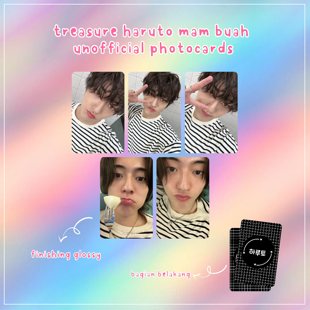 [SET] TREASURE HARUTO Mam Buah Unofficial Photocard