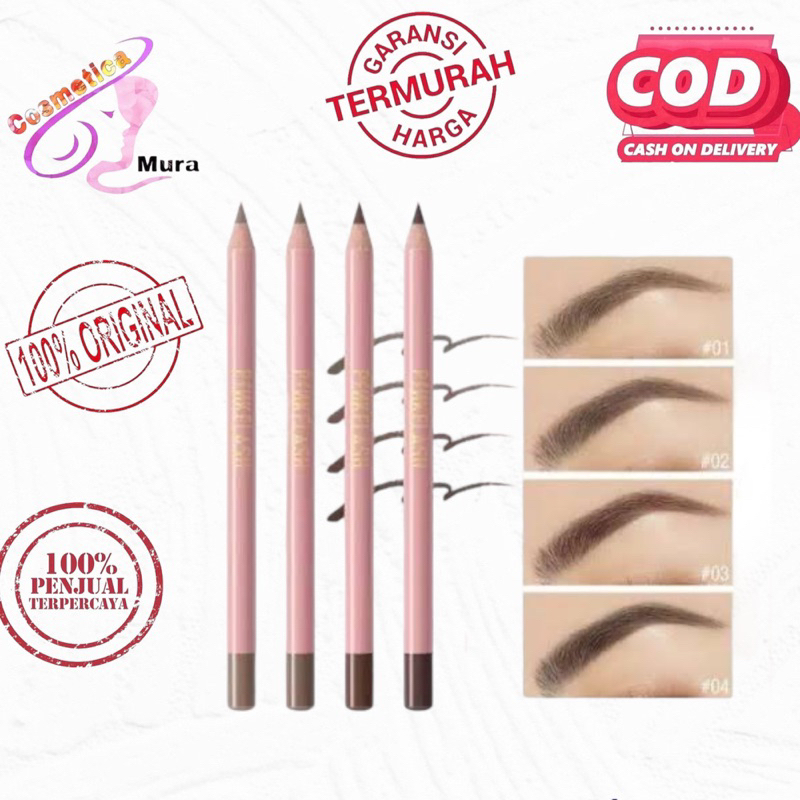 [ pensil alis ] pink flash pensil alis ||  pinkflash eyebrow pencil || pink flash waterproof easy eyebrow pencil