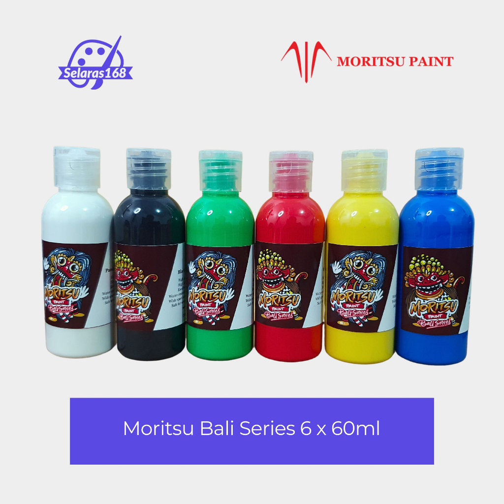 

Cat Akrilik Set Moritsu Acrylic Paint Bali Series 60 ML - 6 Colours