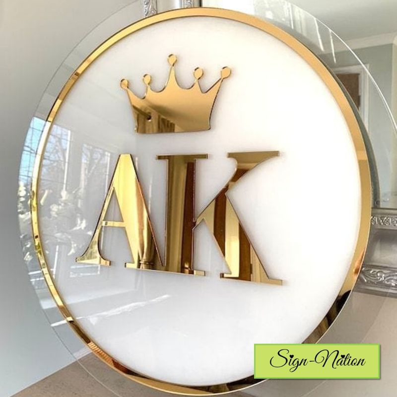 Gold Akrilik Kilap | Papan Usaha | Papan Nama Akrilik Mirror / Papan Usaha Akrilik | Tulisan Mirror 