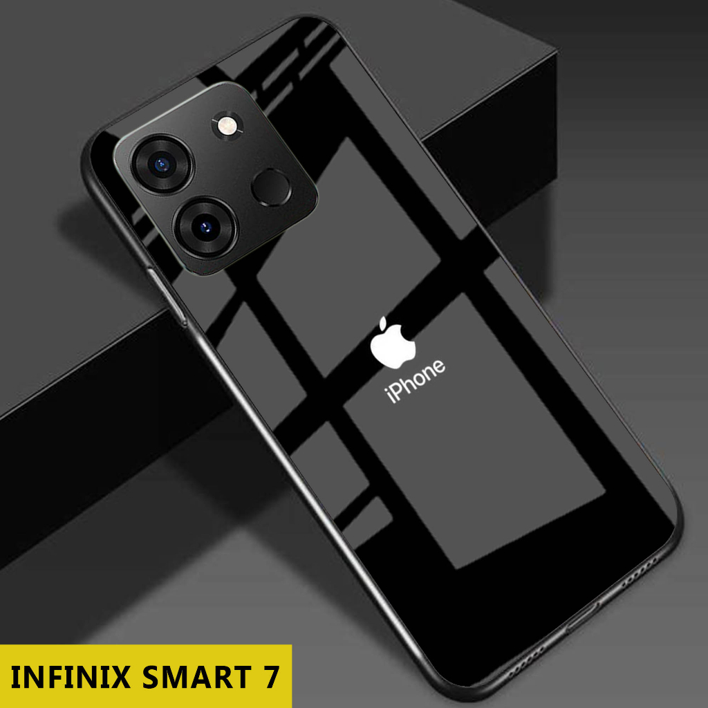 (S01) Case  Glass INFINIX SMART 7 - casing Terbaru handphone - INFINIX SMART 7  - pelindung handphone - INFINIX SMART 7